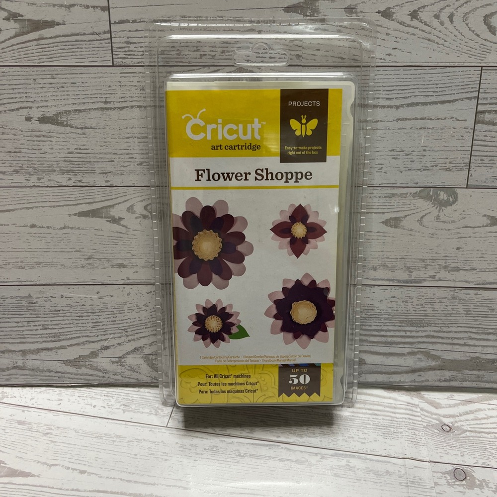 Cricut Flower Shoppe Art Cartridge 2001094 Floral Designs for All Machines NEW